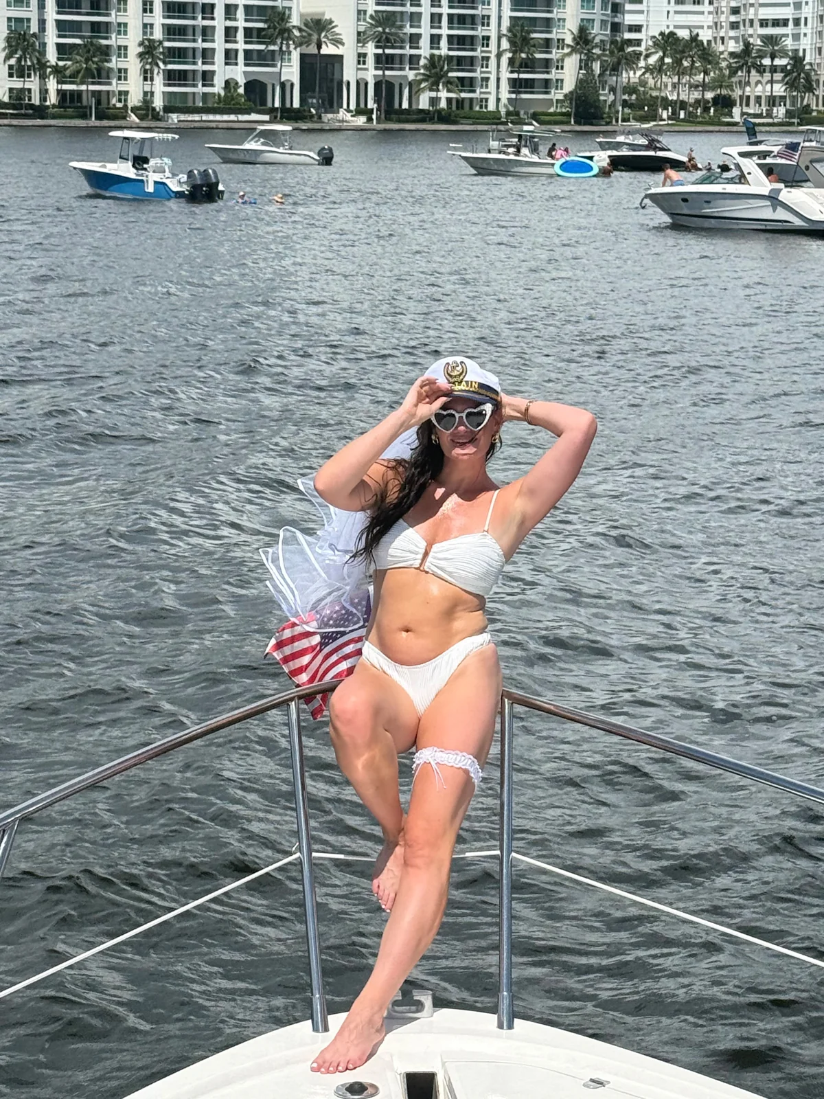 A guest enjoying the bow of a boat from the Tourism Joaquin gallery